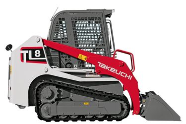 Rot-weiße Laderaupe